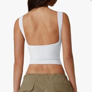 Women's Sexy Open Back Sleeveless Crop Tank High Neck Slim Fit Cropped Top Y2K